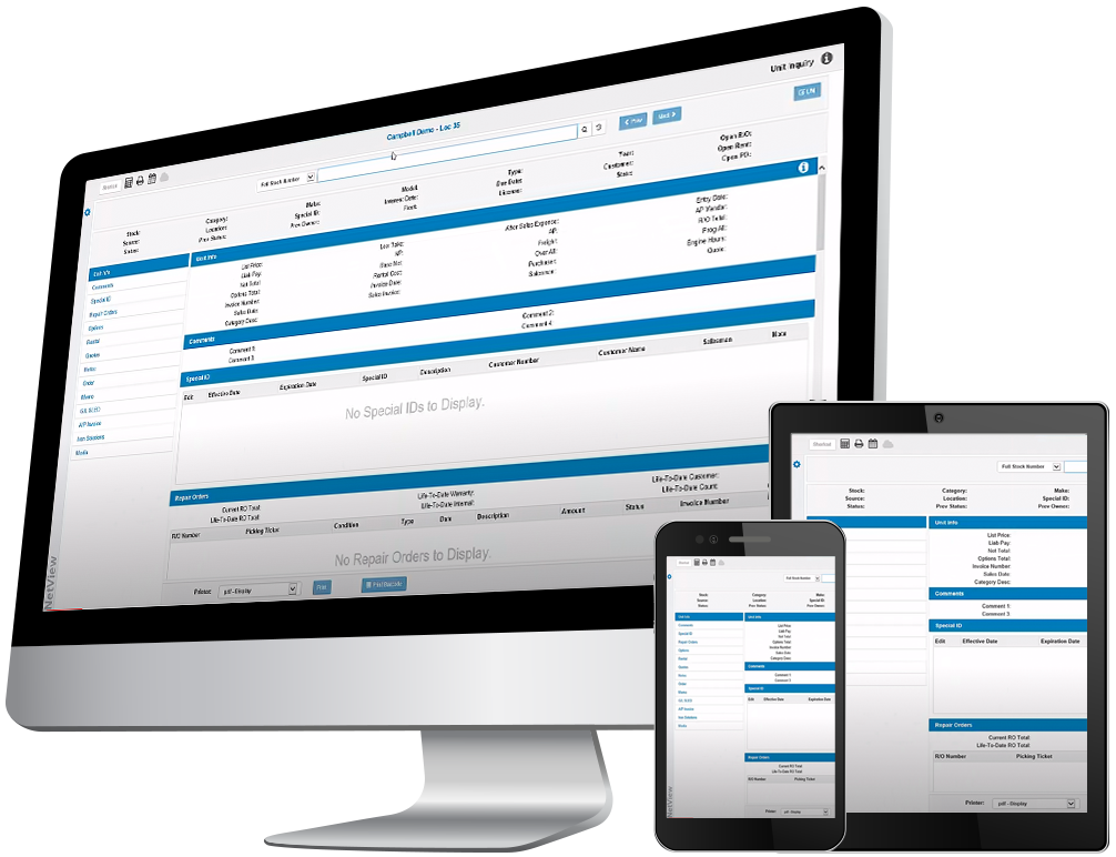 Integrated OEM Equipment Dealership Management System