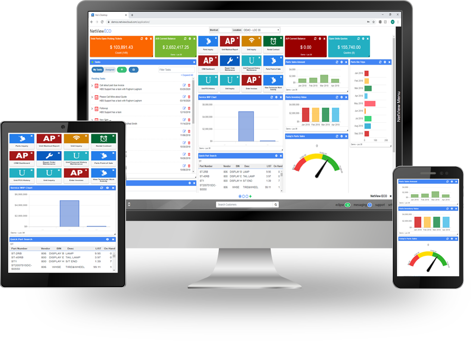 HBS Systems NetView ECO Active Desktop