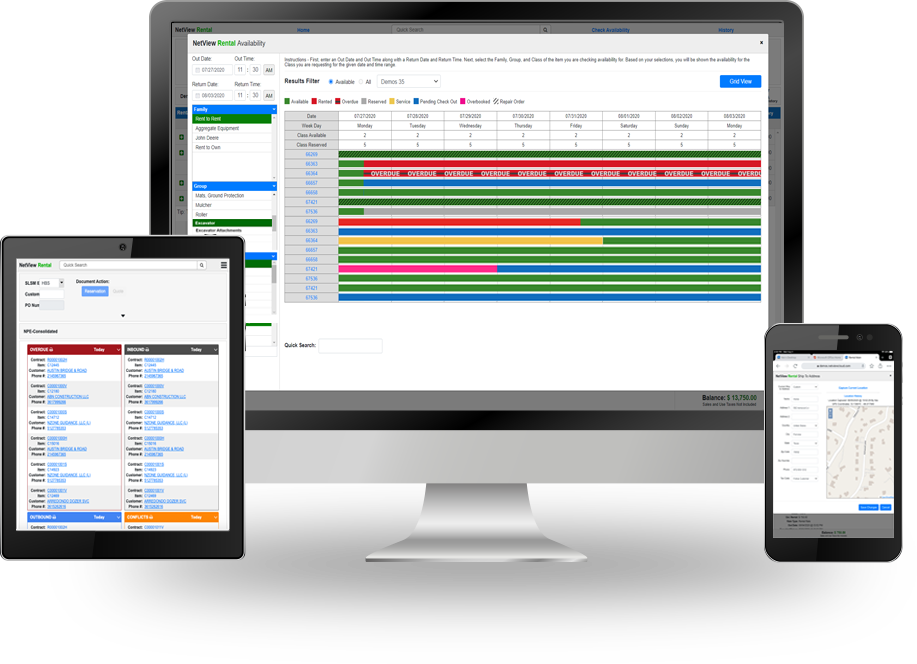 HBS Systems NetView Rental Dealership Software