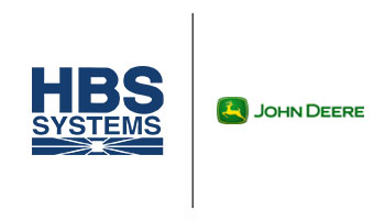 HBS Systems Logo and John Deere Logo